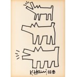 KEITH HARING (Pennsylvania 1958 - New York 1990), Barking dogs and dog, 1988
