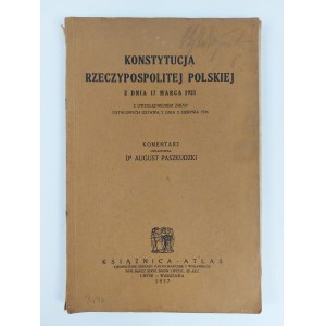 Constitution of the Republic of Poland of March 17, 1921, Warsaw, 1927.