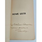 Tadeusz Peiper, New Mouth, Lviv, 1925 | dedication by the Author