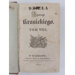 Ignacy Krasicki, Works, Volume VIII, Warsaw, 1829.