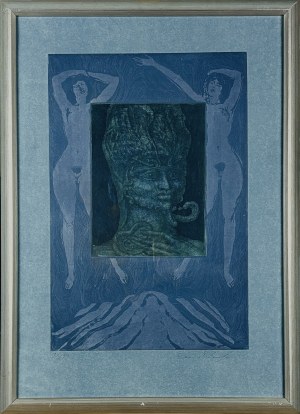 Ernst Fuchs (1930-2015), Portrait surréaliste (Portret surrealistyczny) 1966