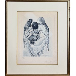 Salvador Dali (1904-1989), „Upadły Anioł”, Czyściec, Pieśń I z cyklu Boska Komedia