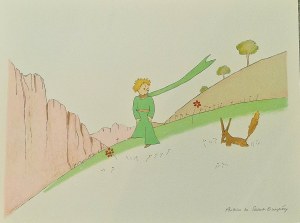 Antoine de Saint-Exupéry (1900 - 1944), Mały Książę spotyka liska, 2023 (1943)