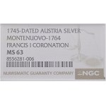 Coronation token 1745, Fr. Štěpán Lotrinský /1740-1765/ MS 63