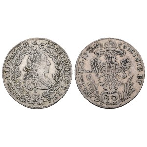 20 Krejcar 1772 B, Josef II. /1765-1790/ Kremnica