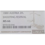 Shooting medal 1880, Vienna, MS 66, Top Pop