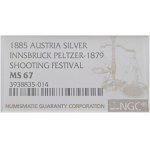 Shooting medal 1885, Innsbruck MS 67, Top Pop