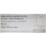 AR Medal 1854 for the wedding of F.J.I. A.Bavorská, MS 63