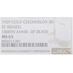 3 Ducat Medal 1929 Millennium of St. Wenceslas
