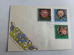 BRIEFUMSCHLAG, BRIEFMARKE BLUMEN