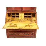 Italian trumeau lacquered in chinoiserie - Turin, 18th century