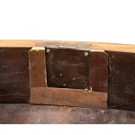 Inlaid writing desk with raised section, in walnut - Rome, 18th century