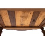 Inlaid writing desk with raised section, in walnut - Rome, 18th century