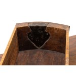 Inlaid writing desk with raised section, in walnut - Rome, 18th century