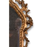 Miroir avec console en bois sculpté et doré - Venise, milieu du XIXe siècle
