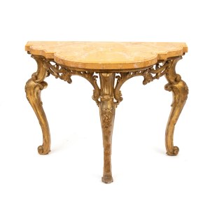 Italian console table with marble top, Louis XVI - Rome, 18th century