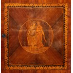 Neoclassical inlaid bedside table, Northern Italy - 18th century