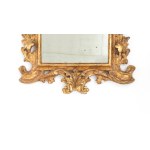 Carved and gilded wooden mirror - Central Italy, 18th century