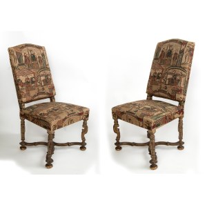 Pair of Venetian armchairs Louis XVI - 18th century