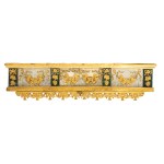 Gilded and carved wooden lintel - Rome, 18th century