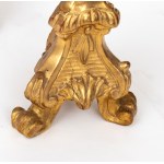 Paire de porte-torches italiens dorés - 19e siècle