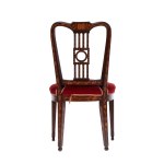 Dutch inlaid chair, Louis XVI chair - 18th century