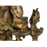 VINCENT & CIE, Gilded bronze table clock, France - 19th century