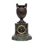 FERDINAND BARBEDIENNE (1810 - 1892), Bronze and marble clock - 19th century