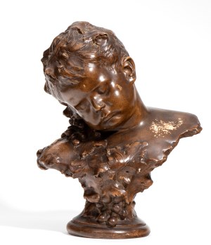 FRIEDRICH GOLDSCHEIDER (1845 - 1897), Terracotta bust - Austria, 19th century