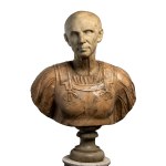 Marble bust of Julius Caesar - Rome, 1st century BC - Italy, 17th-18th centuries