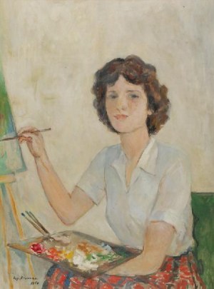 ZYGMUNT BRUNNER (1878-1961), Portret, 1950