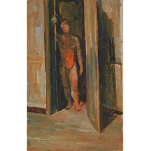 JOSEPH PRESSMANE (1904-1967), Postać stojąc w drzwiach