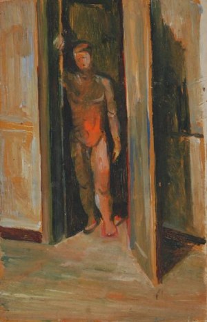 JOSEPH PRESSMANE (1904-1967), Postać stojąc w drzwiach
