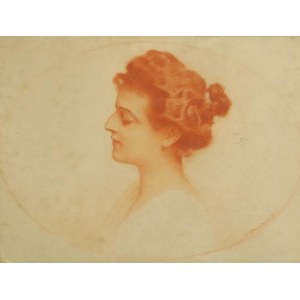 PIOTR STACHIEWICZ (1858-1938), Popiersie kobiety, ok. 1910