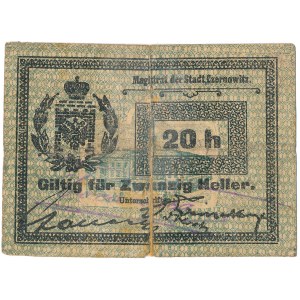 Czernowitz - Чернівці (Ukraine) - 20 Heller ND/1914 * 4 Unterschriften