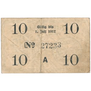 Katowice - Kattowitz - 10 Pfennig 7.03.1917