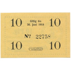 Siemianowice - Siemianowitz - 10 Pfennig 1918
