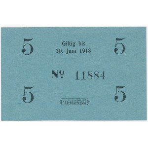 Siemianowice - Siemianowitz - 5 Pfennig 1918
