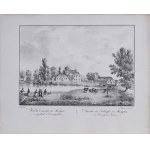 Karol AUER (1818 - po 1858), Widok zamku w Medyce w cyrkule Przemyskim