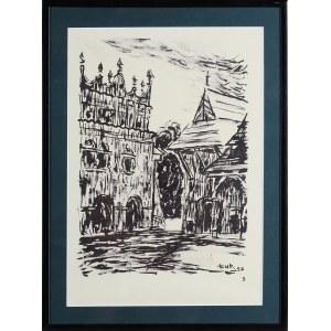 Jarosław ŁUKAWSKI (1913-1988), Kazimierz Dolny - Market Square, 1957