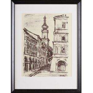 Jarosław ŁUKAWSKI (1913-1988), Zamość - Marktplatz, 1957