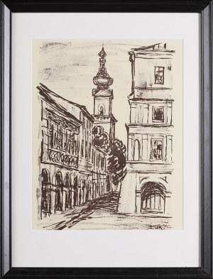 Jarosław ŁUKAWSKI (1913-1988), Zamość - Marktplatz, 1957