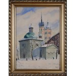 Mieczysław TOBIASZ (XX w.), Widok na kościół Św. Wojciecha w Krakowie
