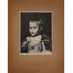 Jadwiga TRZCIŃSKA (1933 - 2005), Don Felipo Prosper - enfant de Espana wg Don Diego Rodriguez da Silva Velazquez, 1955