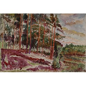 INDEPENDENT painter, POLISH (20th century), Forest Landscape, 1968