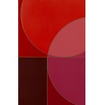 Izabela Kozłowska (geb. 1969, Łódź), Geometrische Geschichte XII - rote Palette, 2025