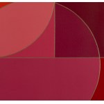 Izabela Kozłowska (geb. 1969, Łódź), Geometrische Geschichte XII - rote Palette, 2025