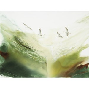 Joanna Półkośnik (b. 1981), In the green of the sound of the wind, 2025