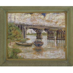 Waclaw GRANZOW (1887-1949), Landscape with a bridge