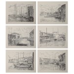 Serge MENDJISKY (1929-2017), Zestaw 6 litografii z teki „Port Grimaud”